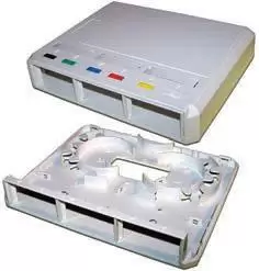Коробка настенная оптическая на 3 модульные вставки, белая, LAN-MB-3FO-WH