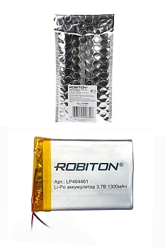 Аккумуляторная батарея Robiton LP464461, 3.7В, 1300мАч PK1